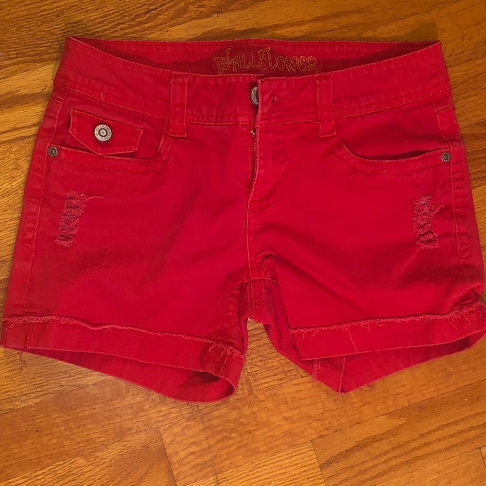 Red shorts